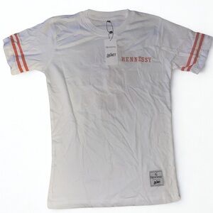 Hennessy DAÖMEY Men's Size S White Orange Short Sleeve T-Shirt NWT